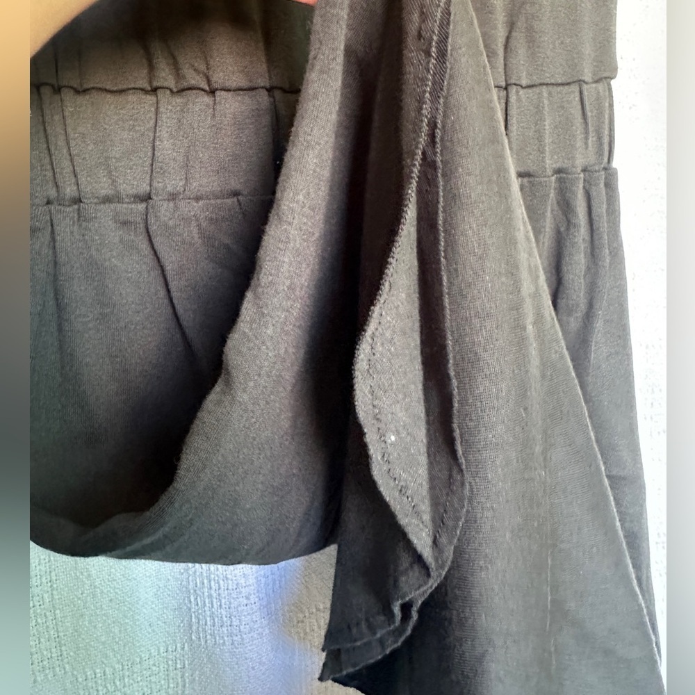 Three Dots Curved Hem Tee Cotton Dress - Picture 5 of 6